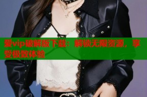 爱vip破解版下载：解锁无限资源，享受极致体验