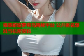 维基解密萝莉岛揭秘平台 公开匿名爆料与机密资料